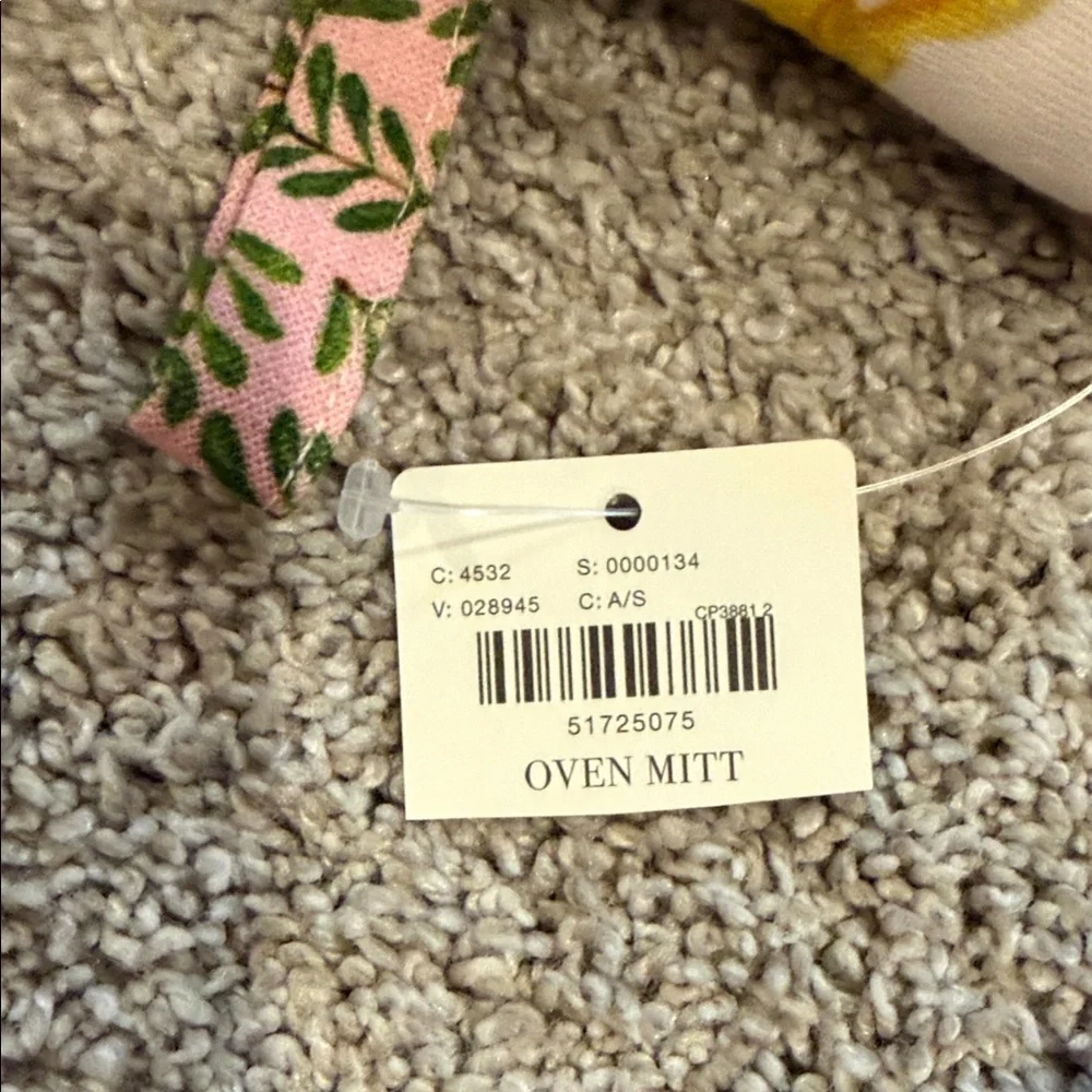 Anthropologie Floral Linen Apron Set in Pink, Yellow, Red, Purple, Green - Picture 8 of 10